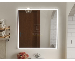 Зеркало с подсветкой для ванной комнаты Люмиро Слим 70х70 см